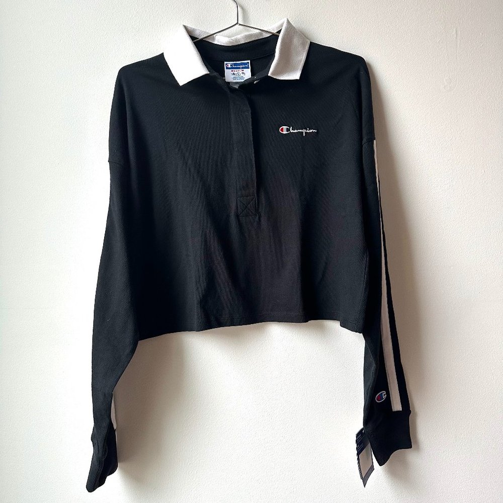 NWOT Champion Cropped Rugby Shirt